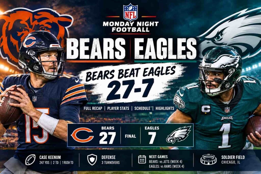 Bears Eagles